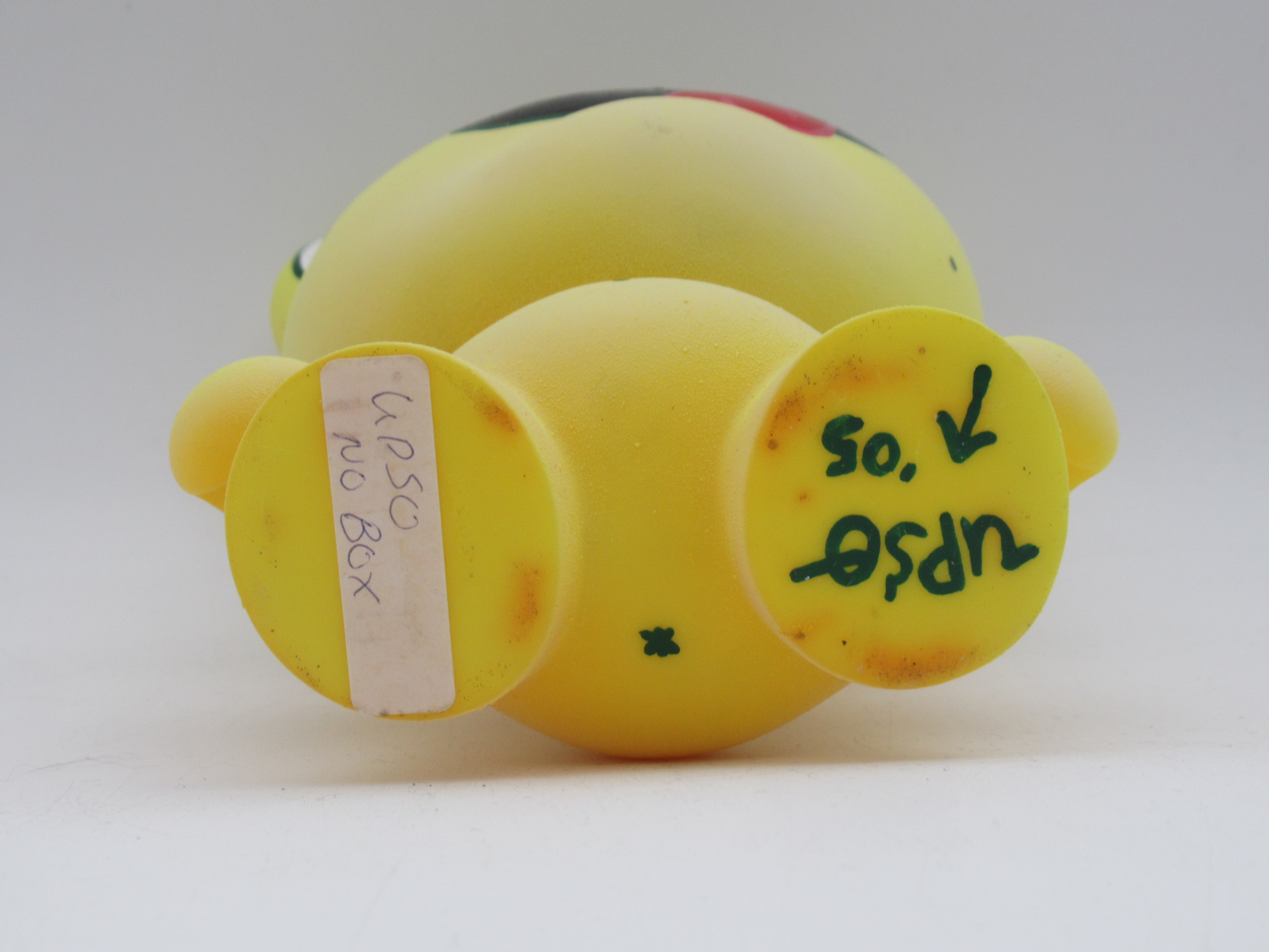 CUSTOM Yellow Dunny Figure - Upso x Kidrobot (c. 2000s) Artist SIGNED Collectible Art Toy
